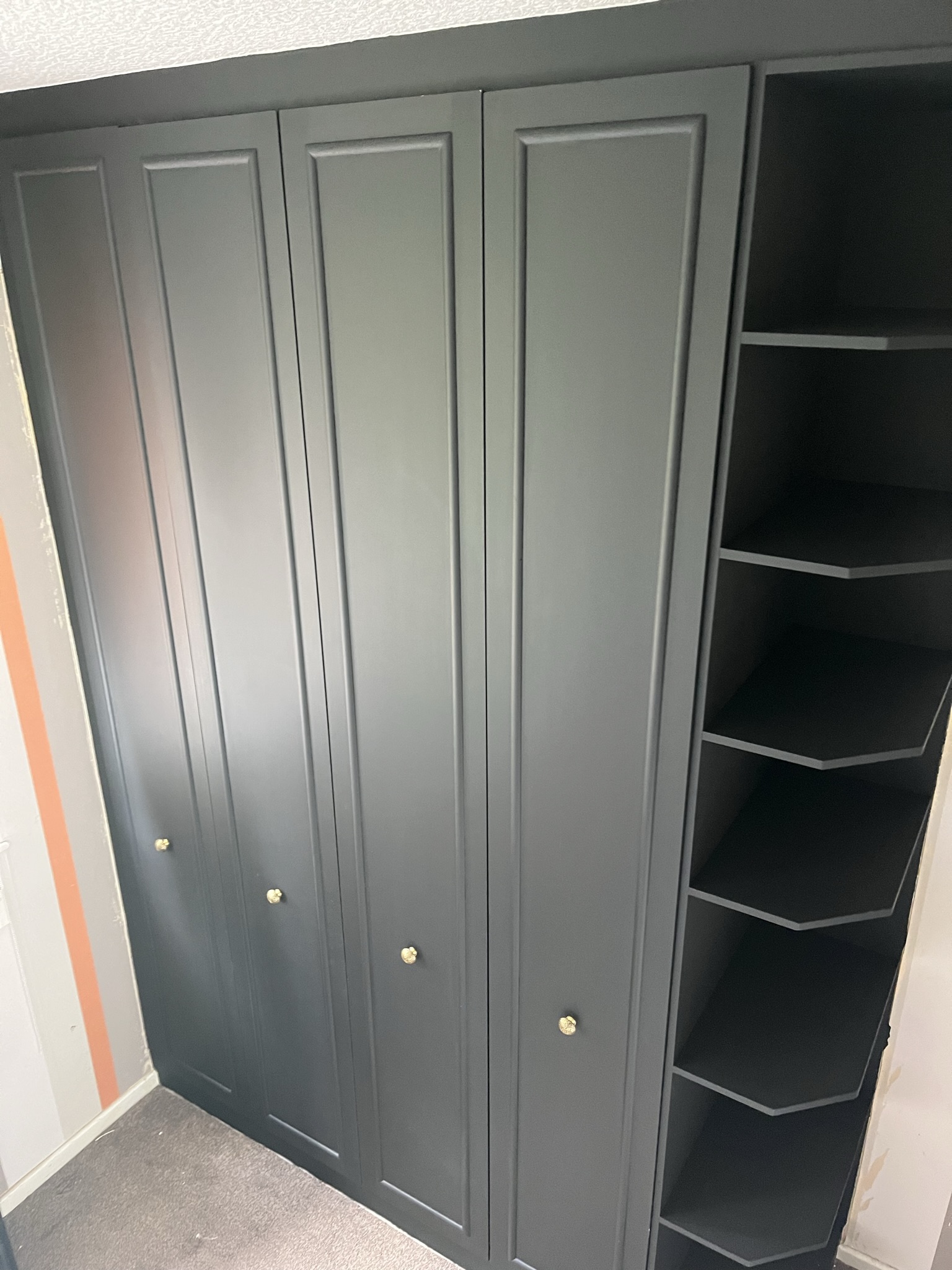 Charcoal Built-in Wardrobe